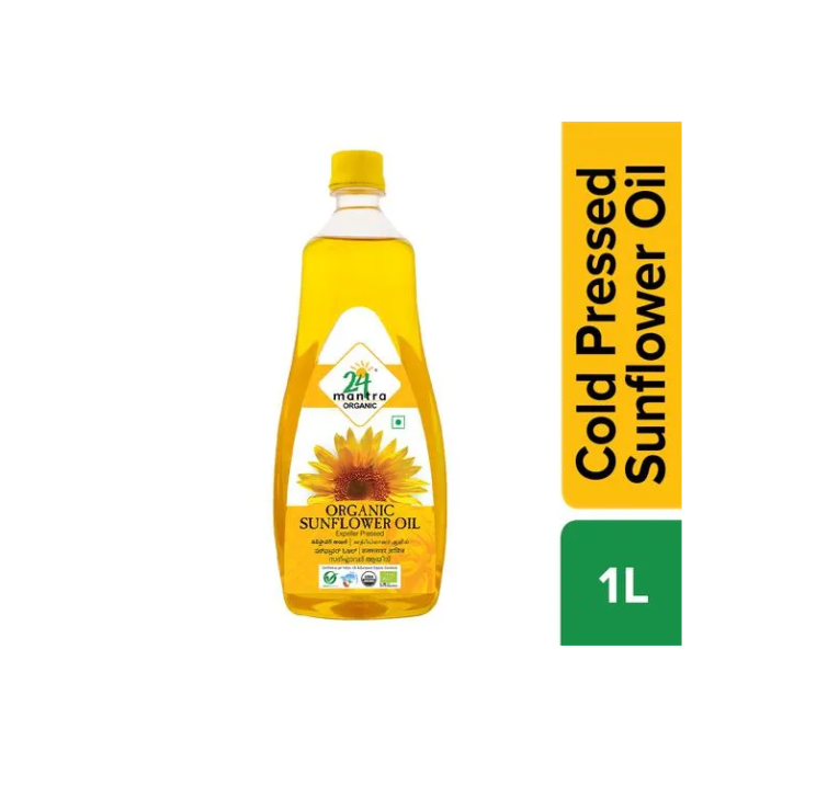24 Mantra Organic Sunflower Oil 1L